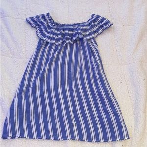 Blue Striped Dress